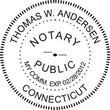 CT-NOT-SEAL - Connecticut Notary Seal Embosser<br>WITH</br>Expiration Date