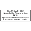 IN-NOT-1 - Indiana Notary Stamp