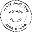 ME-NOT-RND - Maine Round Notary Stamp