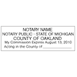 MI-NOT-1 - Michigan Notary Stamp