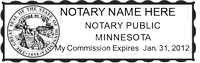 Minnesota Notary Stamp