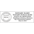 MT-NOT-1 - Montana Notary Stamp