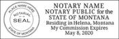 Montana Notary Stamp