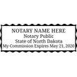 ND-NOT-1 - North Dakota Notary Stamp