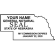 NE-NOT-2 - Nebraska Notary Stamp 2 - State Outline