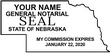Nebraska Notary Stamp 2 - State Outline