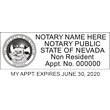 NV-NOT-2 - Nevada Notary Stamp - NON-Resident