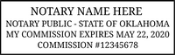 Oklahoma Notary Stamp