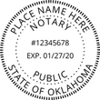 OK-NOT-RND - Oklahoma Round Notary Stamp
