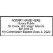 VI-NOT-1 - U.S. Virgin Islands Notary Stamp - Layout 1