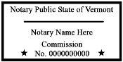 Vermont Notary Stamp