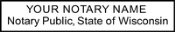 Wisconsin Notary Stamp