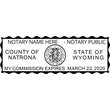 WY-NOT-1 - Wyoming Notary Stamp